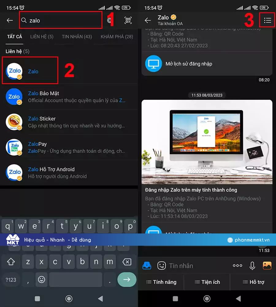 Làm sao xóa lịch sử đăng nhập Zalo