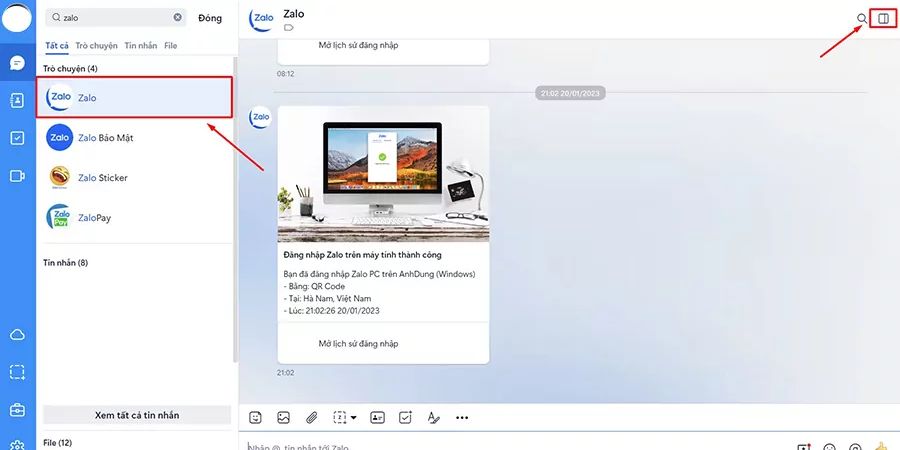 Làm sao xóa lịch sử đăng nhập Zalo trên PC