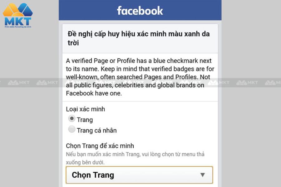 Cách có tick xanh trên Facebook