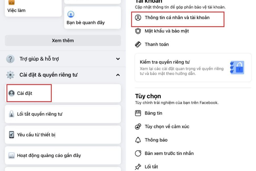 Cách đổi tên trên Facebook bằng điện thoại Iphone