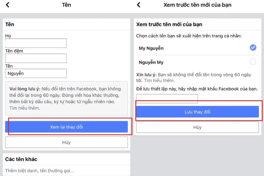 Cách đổi tên trên Facebook bằng điện thoại IOS siêu dễ 