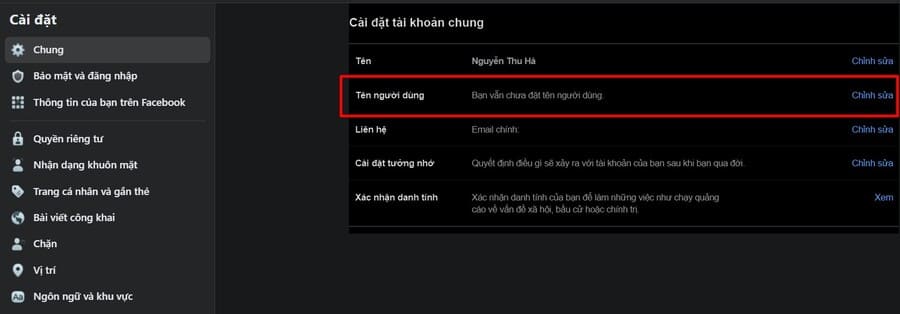 Cách rút gọn link Facebook cá nhân trên máy tính