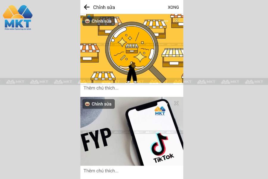 Cách viết caption cho từng ảnh trên Facebook đối với điện thoại