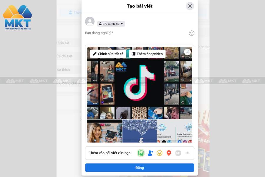 Cách viết caption cho từng ảnh trên Facebook đối với máy tính