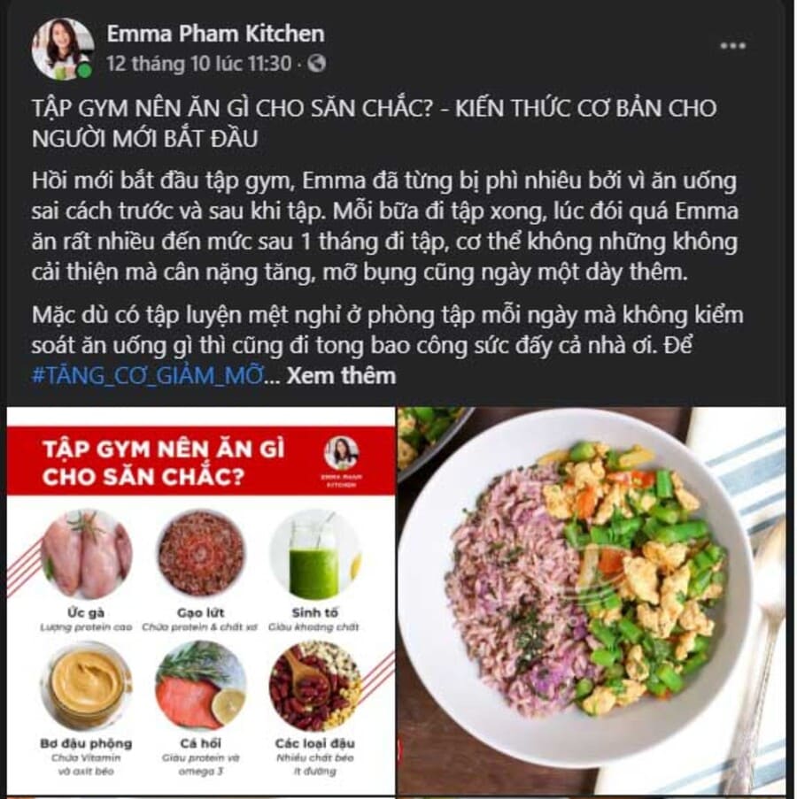 Cách viết content marketing Facebook - mẫu 2