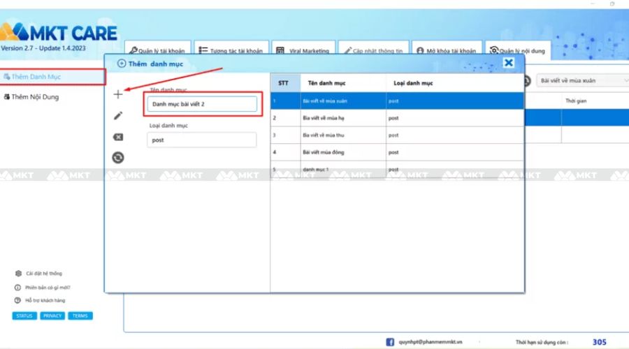 Quản lý bài đăng group Facebook với MKT Care