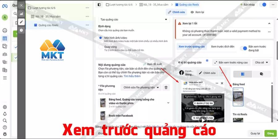 Xem trước quảng cáo
