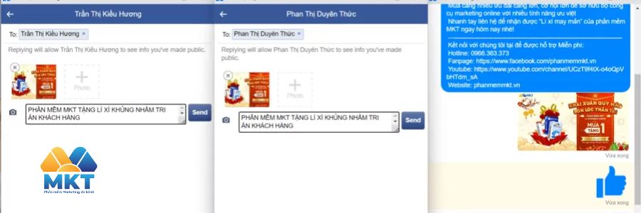 Gửi tin nhắn hàng loạt, tự động bằng phần mềm MKT Post