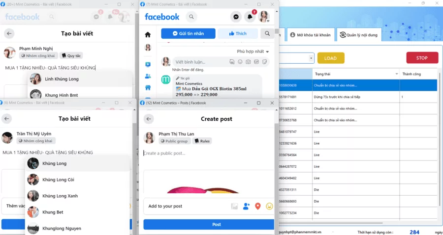 Thực hiện tăng share Facebook an toàn