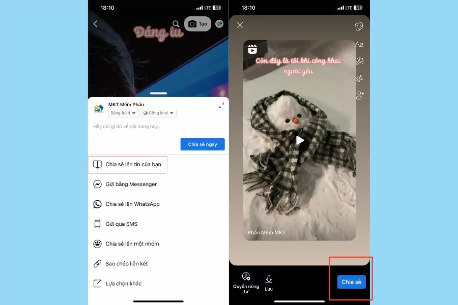 Cách chia sẻ reels lên story Facebook chỉ 3 bước