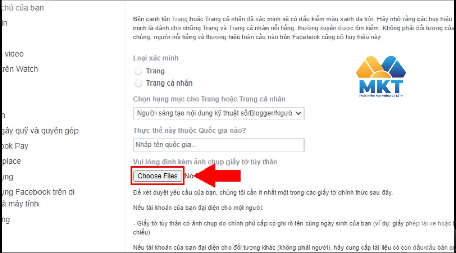Cách đăng ký tích xanh Facebook