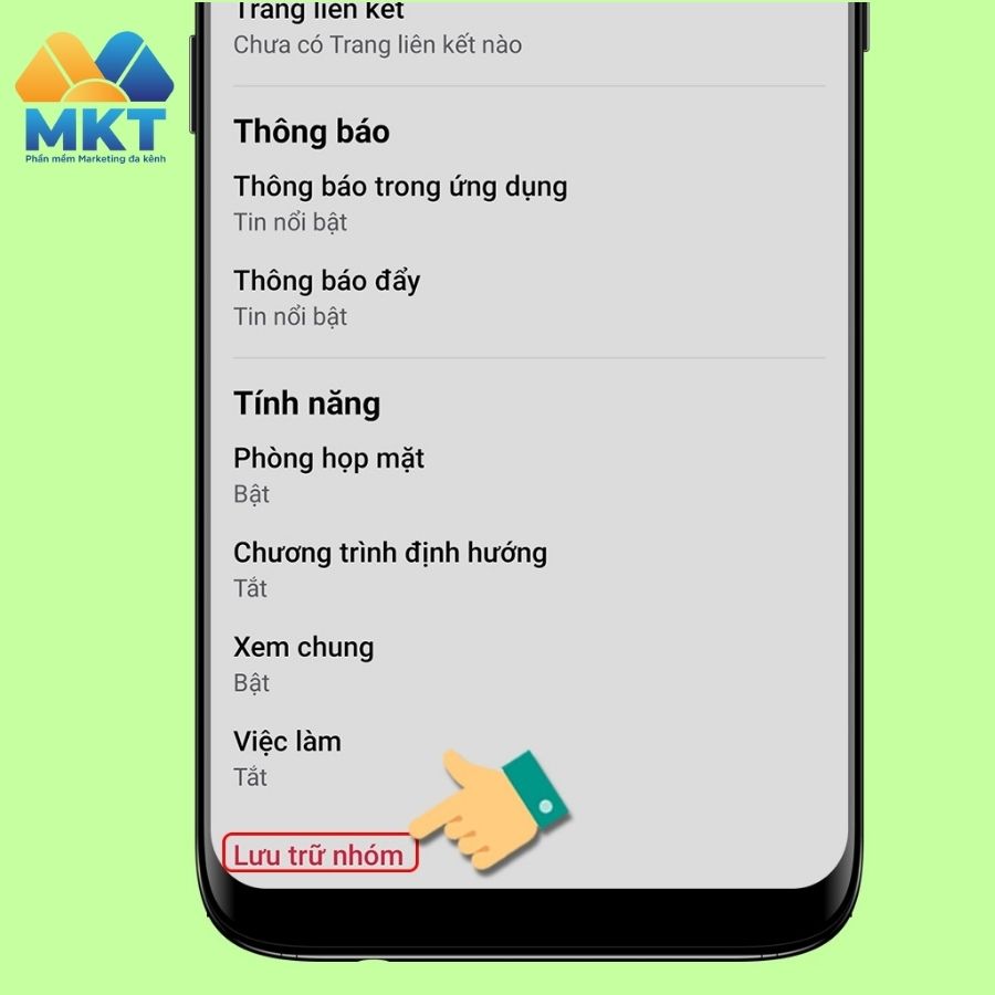 Cách lưu trữ nhóm trên Facebook