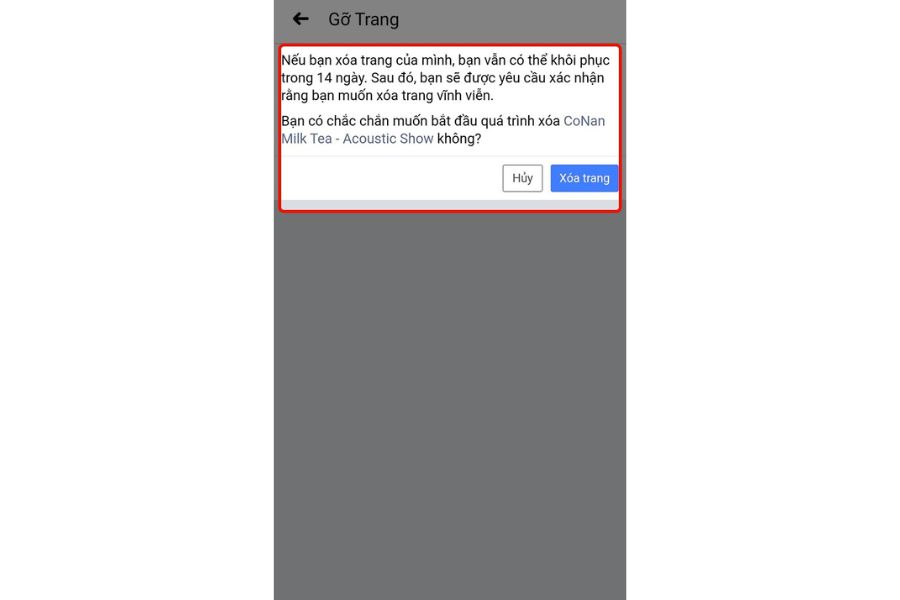 Cách xoá trang trên Facebook trên điện thoại dễ dàng