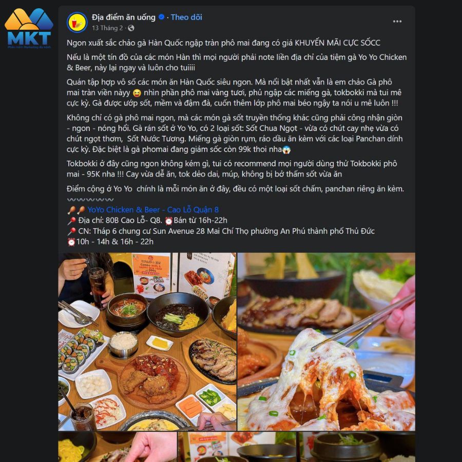 Content chương trình khuyến mãi