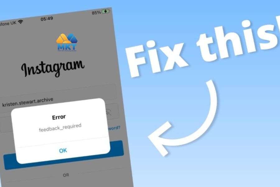 Lỗi không thể đăng nhập vào Instagram