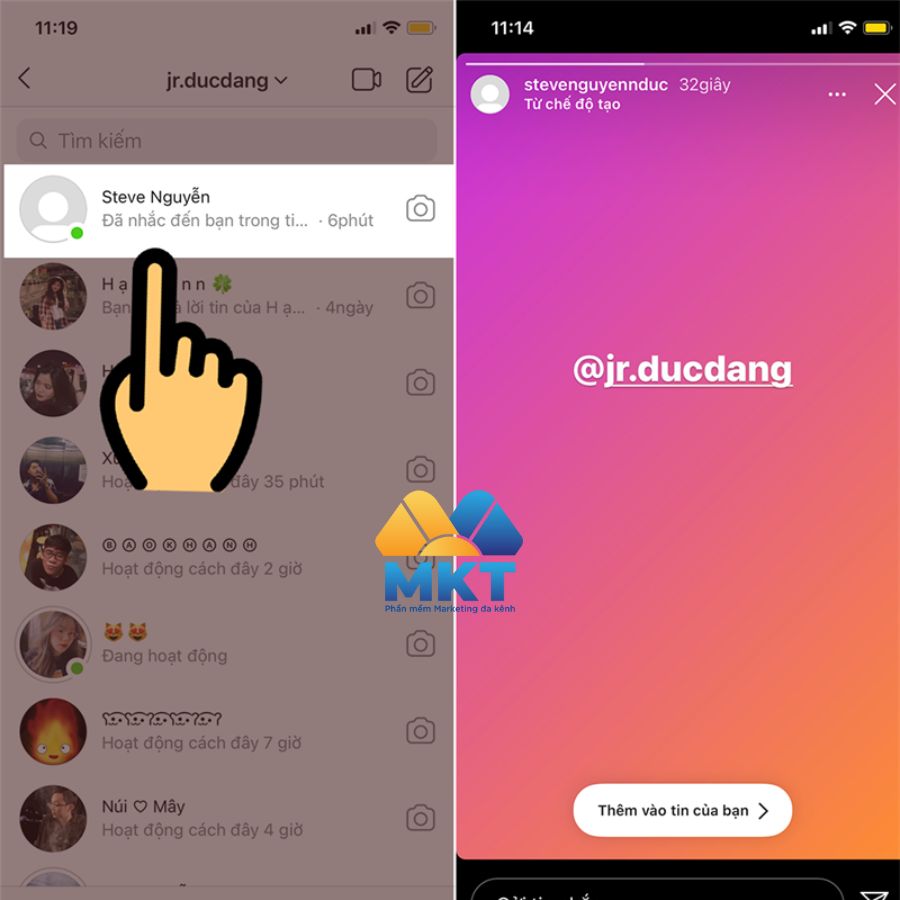 Cách reup story Instagram