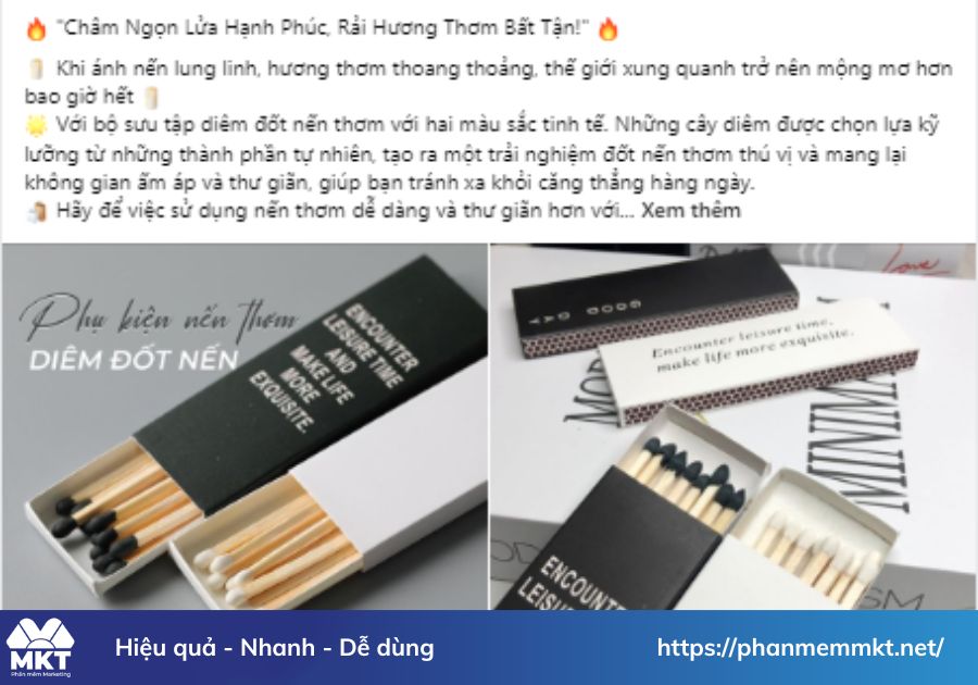 Sử dụng tuyệt chiêu content nến thơm thu hút bằng công thức AIDA