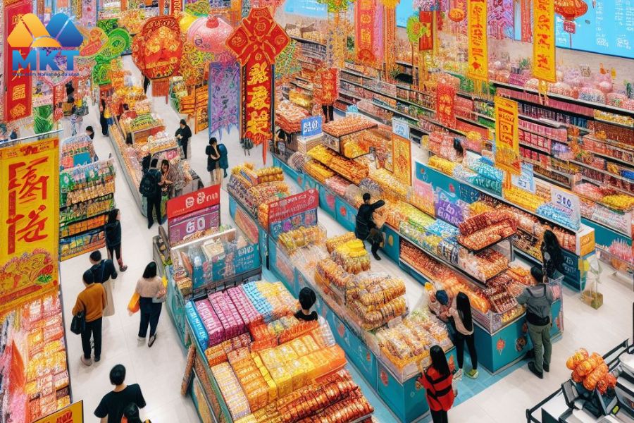 Kinh doanh tiệm tạp hóa cung cấp hàng Tết