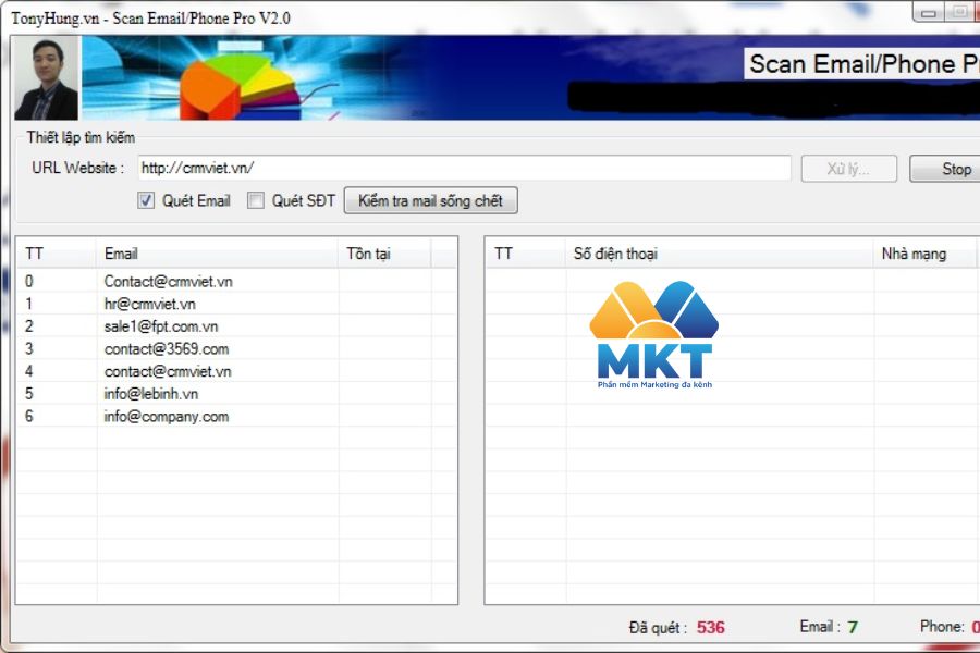 Tool quét data khách hàng - IscanPro