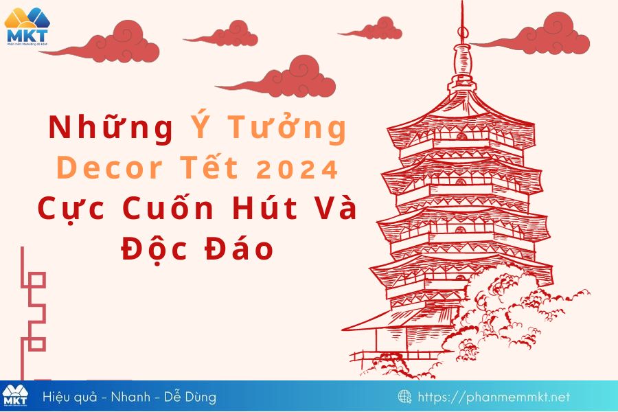 Ý tưởng decor Tết 2024