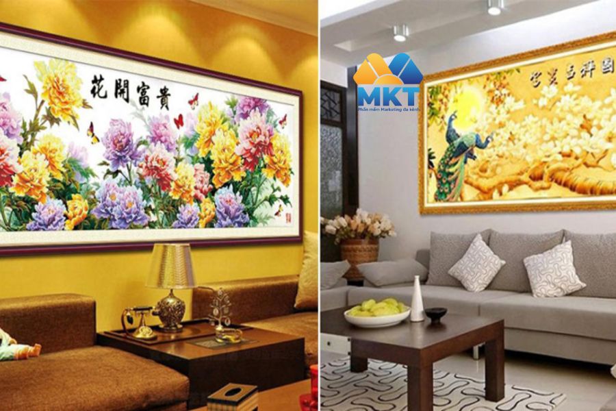 Trang trí bằng tranh chữ thập