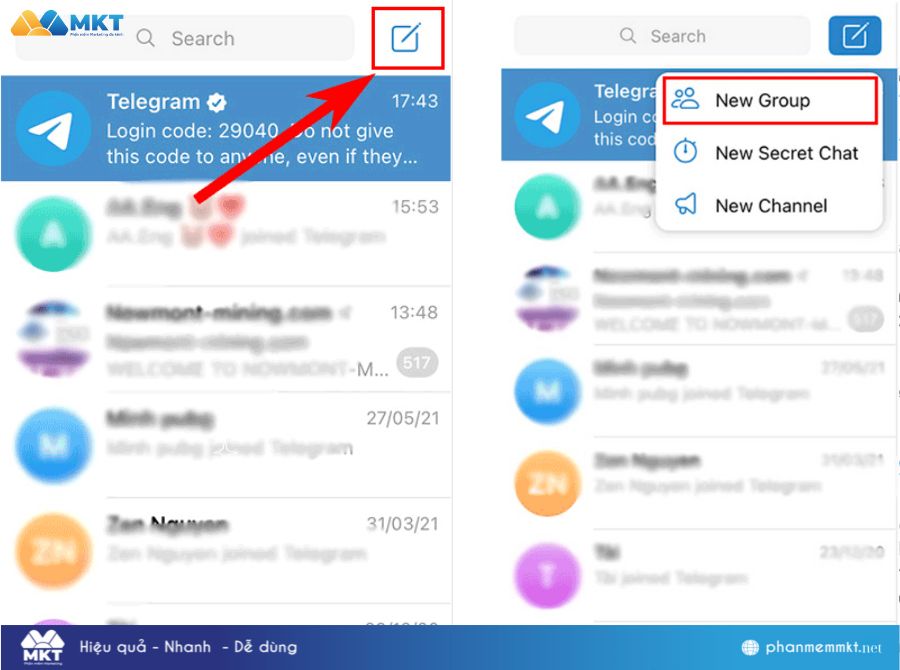 Cách tạo nhóm bán hàng Telegram bằng máy tính