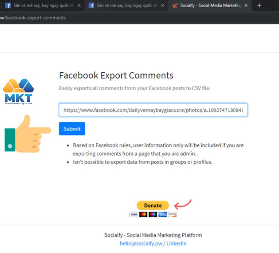 Cách xuất bình luận fanpage facebook thành file excel