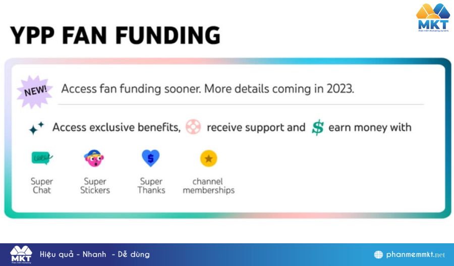 Kiếm tiền từ các tính năng tài trợ từ người hâm mộ trên YouTube Shorts