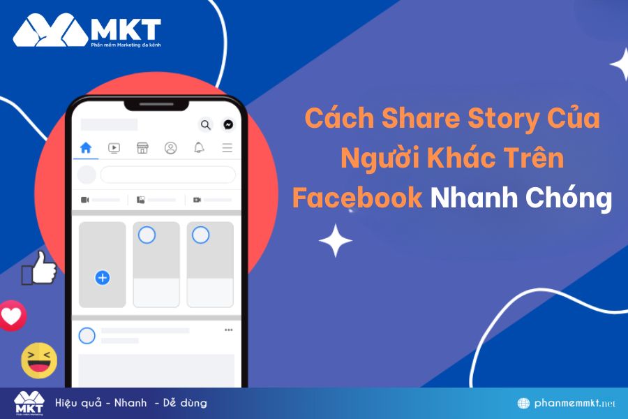 Cách share story của người khác trên Facebook