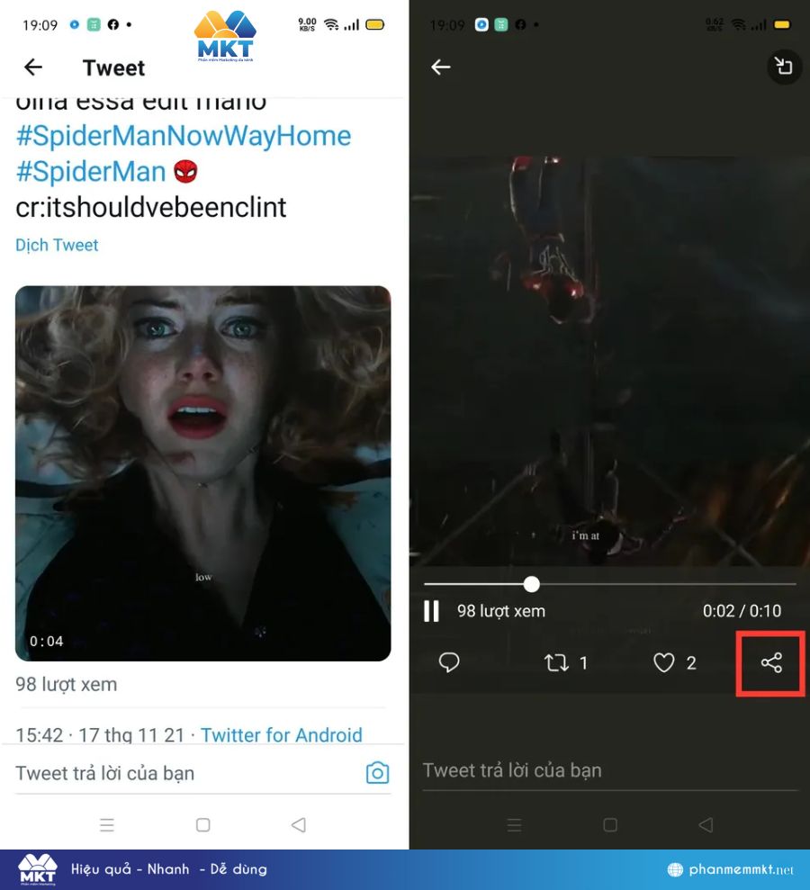 Cách tải video trên Twitter về android