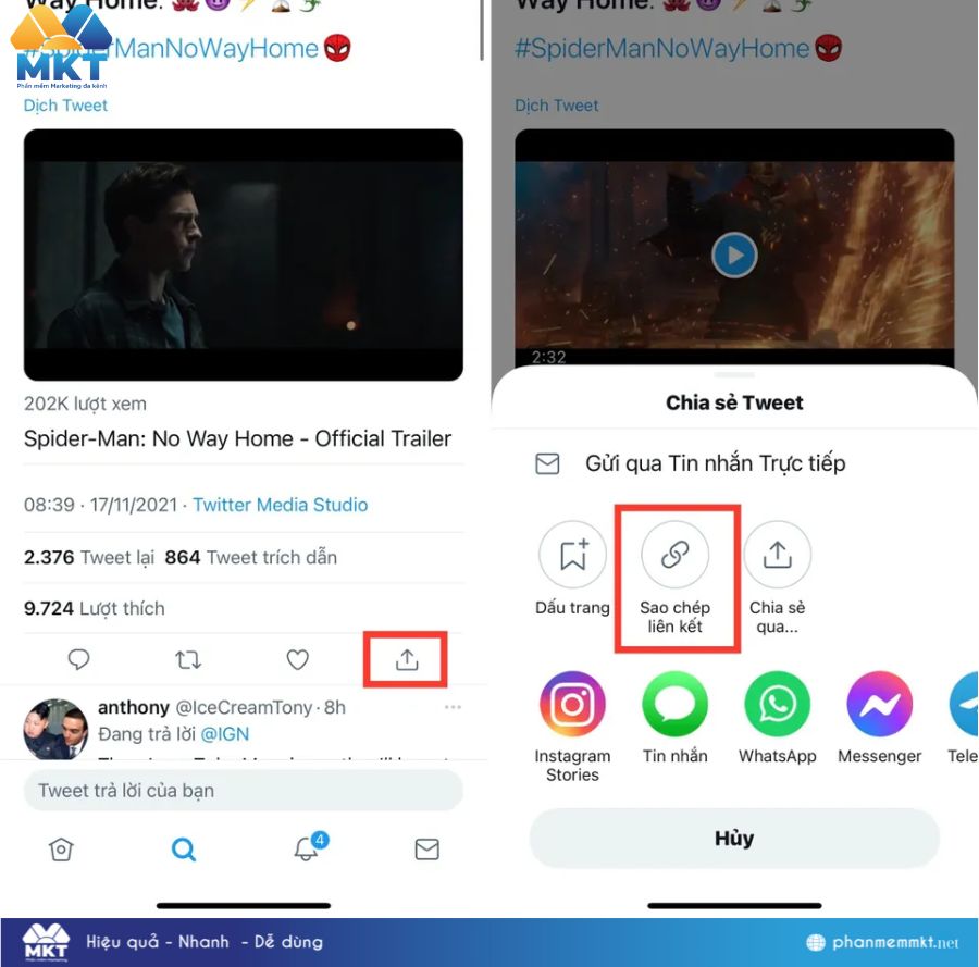 Cách tải video Twitter về Iphone