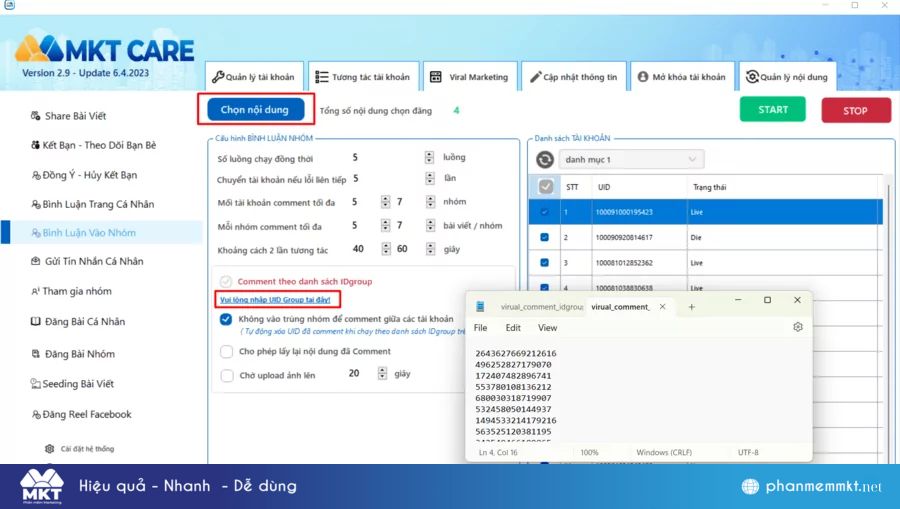 Cách comment dạo hàng loạt không tốn thời gian
