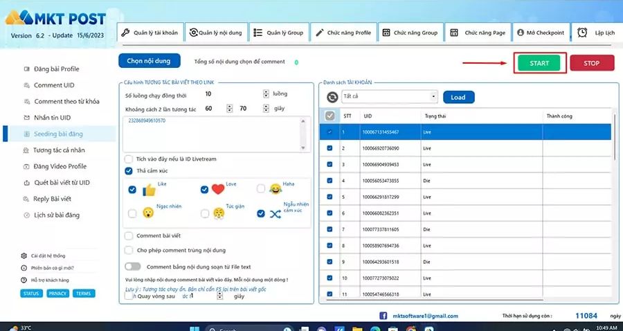 Cách hack like facebook ảnh không tụt bằng MKT Post