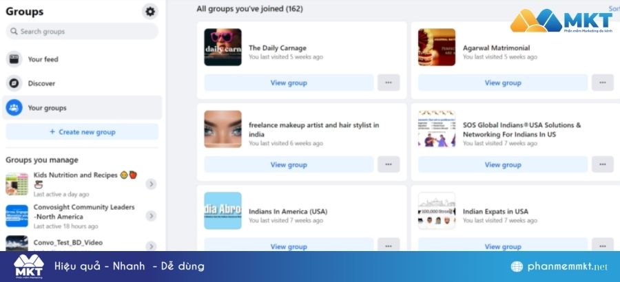Cách tìm nhóm trên Facebook bằng máy tính/ laptop