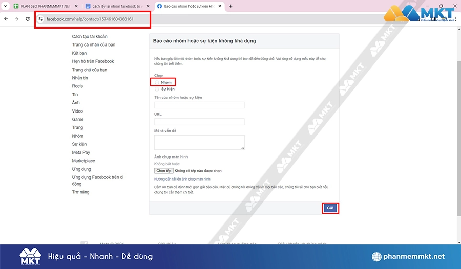 Cách kháng nghị nhóm Facebook bị vô hiệu hóa bằng link