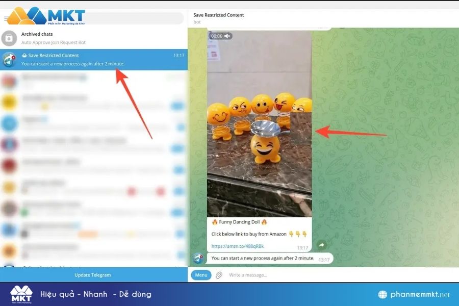 Cách tải video trên Telegram khi bị chặn