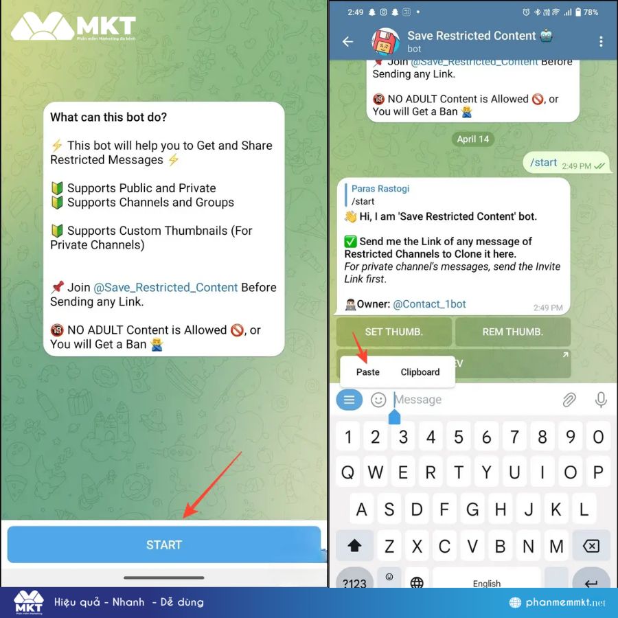 Cách tải video trên Telegram khi bị chặn