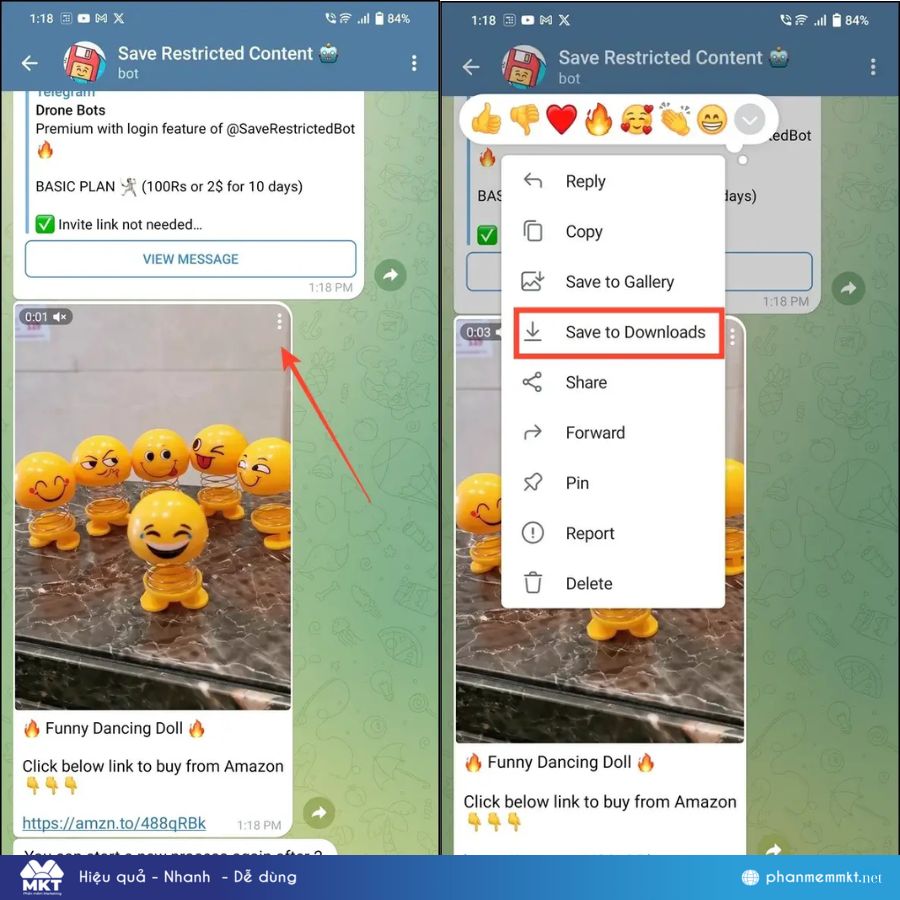 Cách tải video trên Telegram khi bị chặn