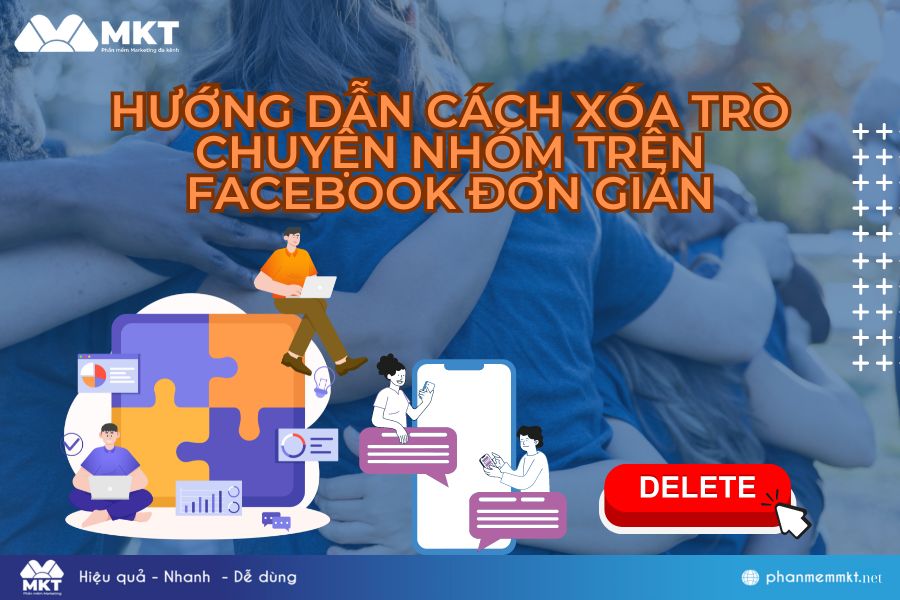 Cách xóa trò chuyện nhóm trên Facebook
