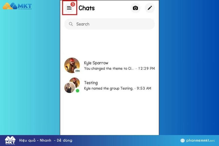 Cách xóa trò chuyện nhóm trên Facebook với Iphone