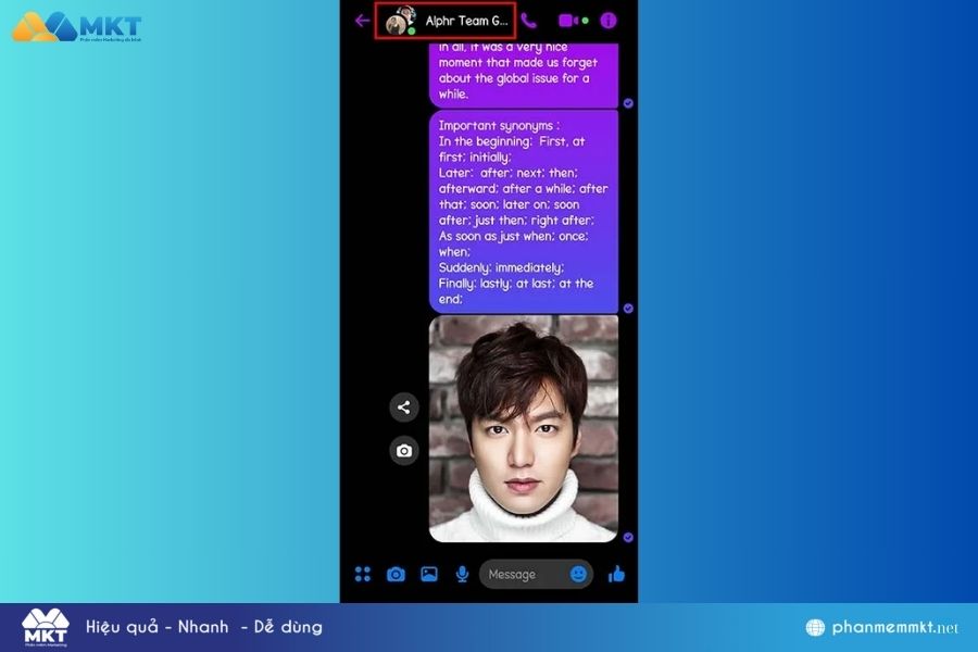Cách xóa trò chuyện nhóm trên Facebook với Android