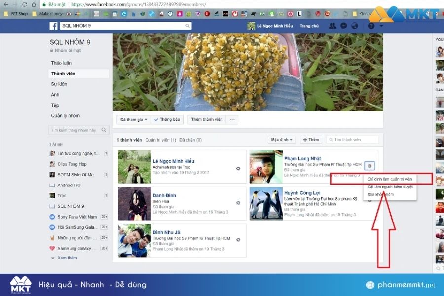 Cách chuyển quyền quản trị nhóm trên Facebook