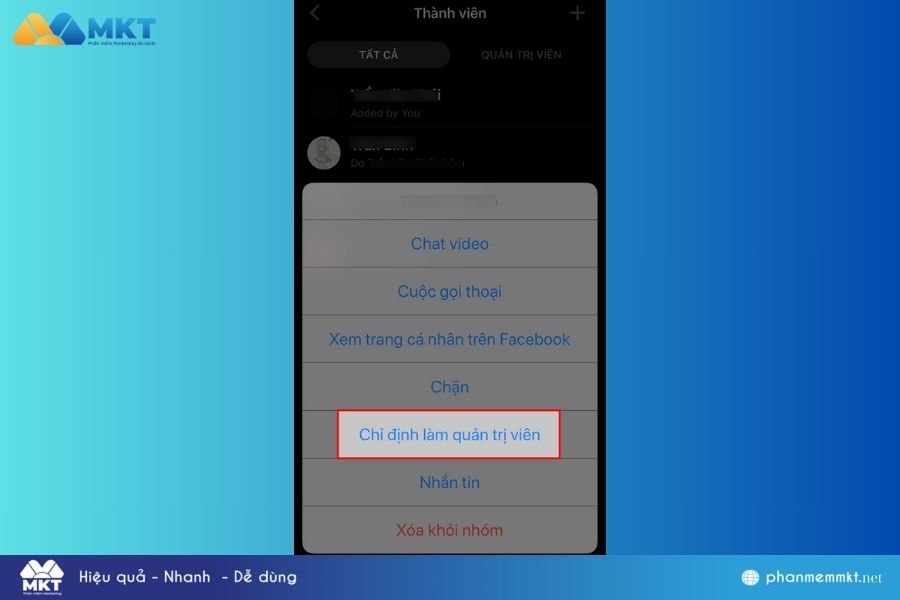 Cách chuyển quyền quản trị nhóm Messenger trên Facebook