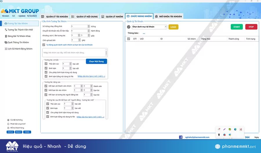 Tự động tương tác nhóm theo kịch bản