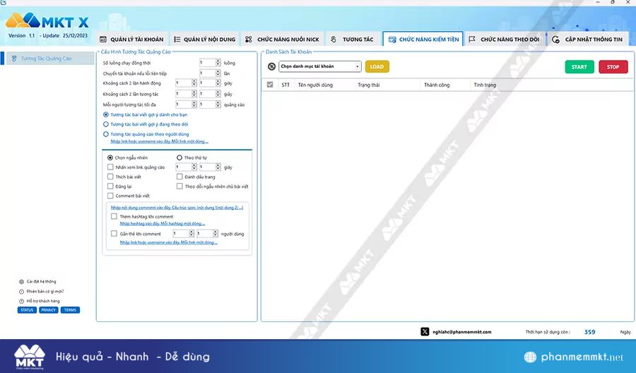 Tương tác với quảng cáo tự động
