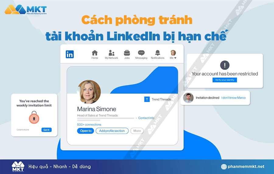 Cách phòng tránh tài khoản LinkedIn bị hạn chế