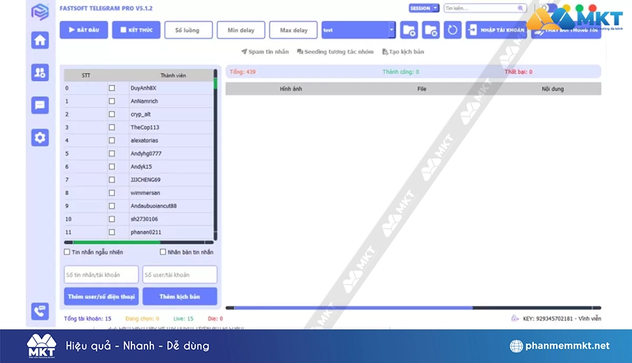 Phần mềm Fastsoft Telegram Pro