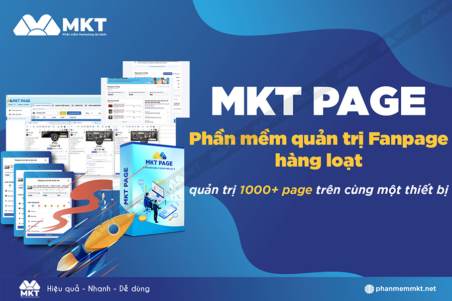 Phần mềm đăng bài trên fanpage hàng loạt - MKT Page