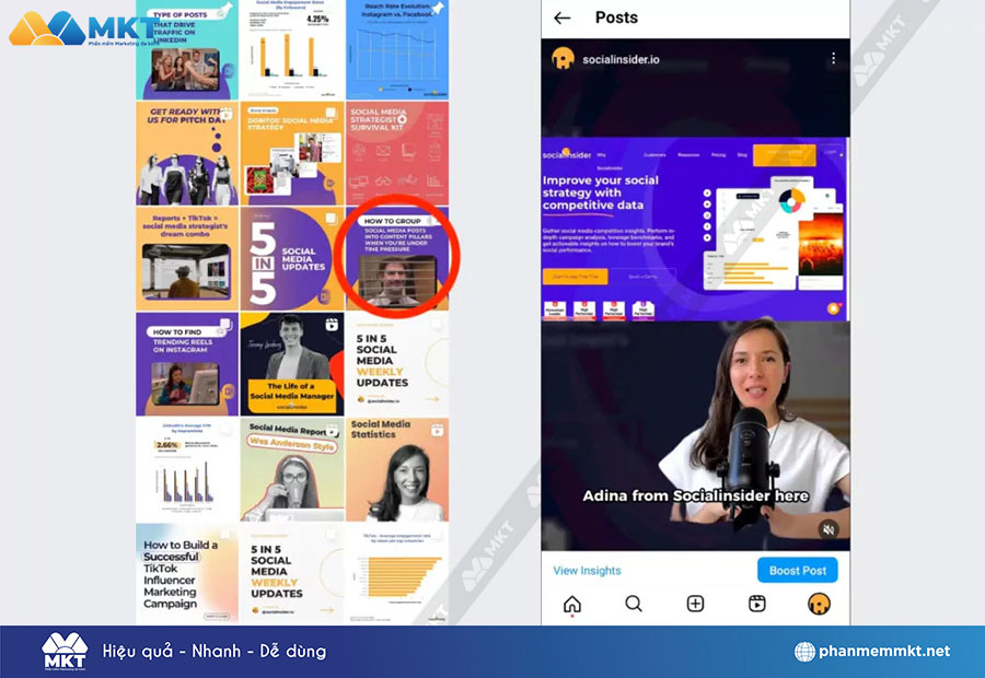 Chọn ảnh bìa hấp dẫn cho video Reels