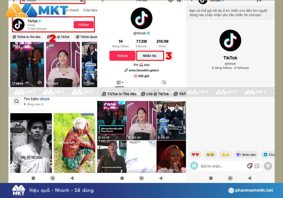 Liên hệ với bộ phận hỗ trợ của TikTok